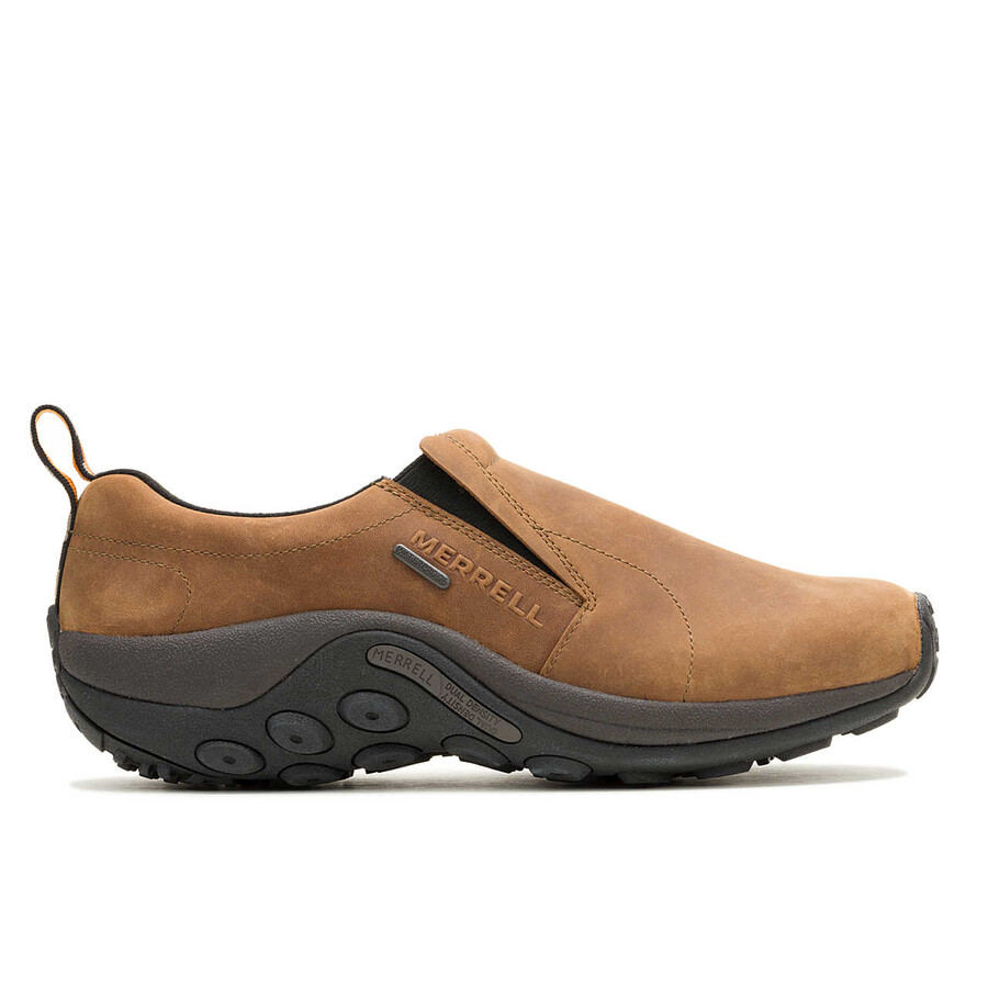 męskie wodoodporne szerokie codzienne buty jungle moc nubuck w kolorze brązowym