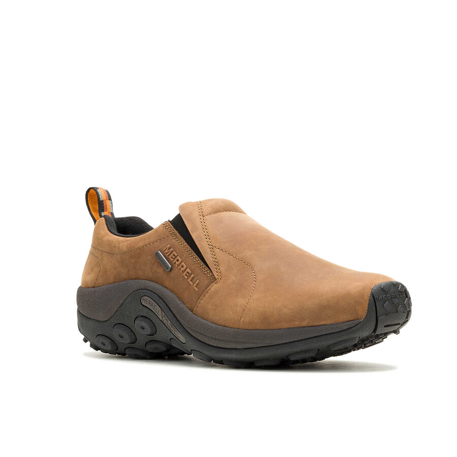 męskie wodoodporne szerokie codzienne buty jungle moc nubuck w kolorze brązowym