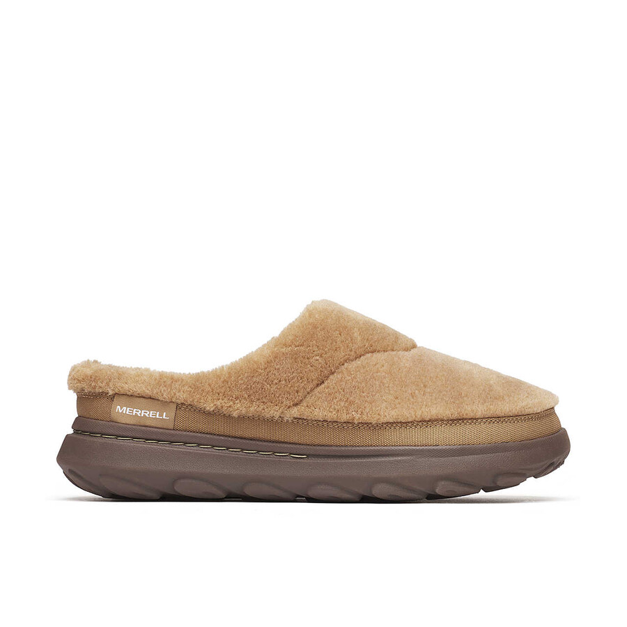 męskie hut moc 2 slide cozy casual slip ons beaver