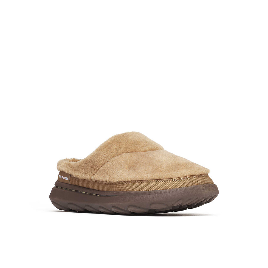 męskie hut moc 2 slide cozy casual slip ons beaver