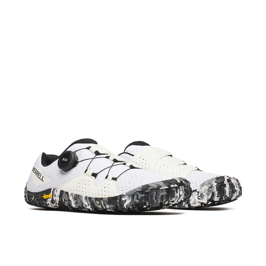 męskie buty vapor glove 6 boa barefoot w kolorze białymczarnym