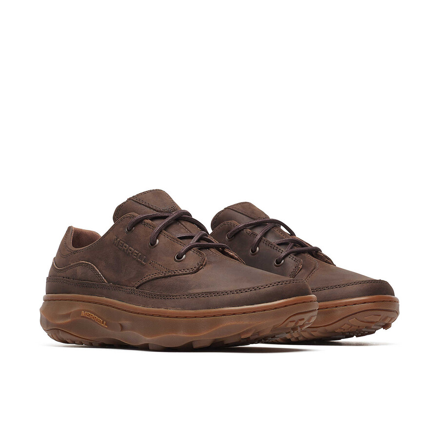 męskie sznurowane buty casualowe silvo w kolorze kawy
