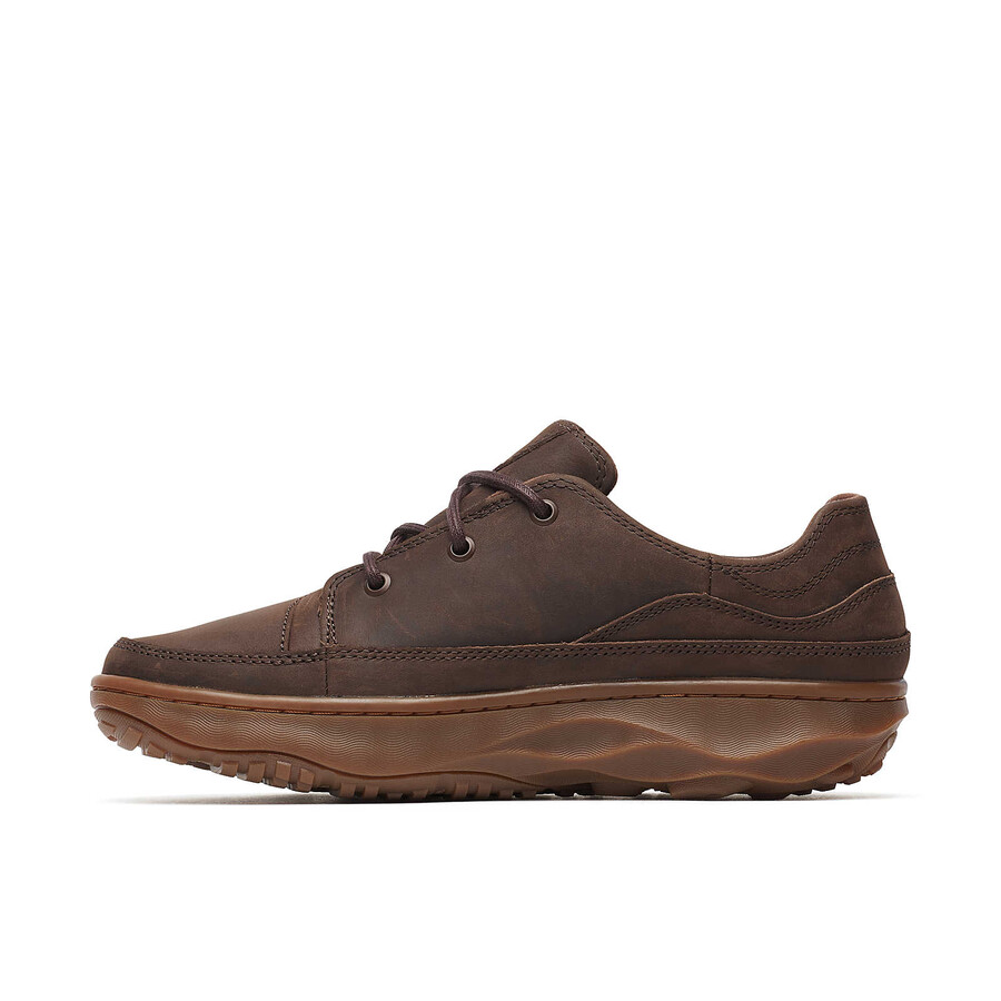 męskie sznurowane buty casualowe silvo w kolorze kawy