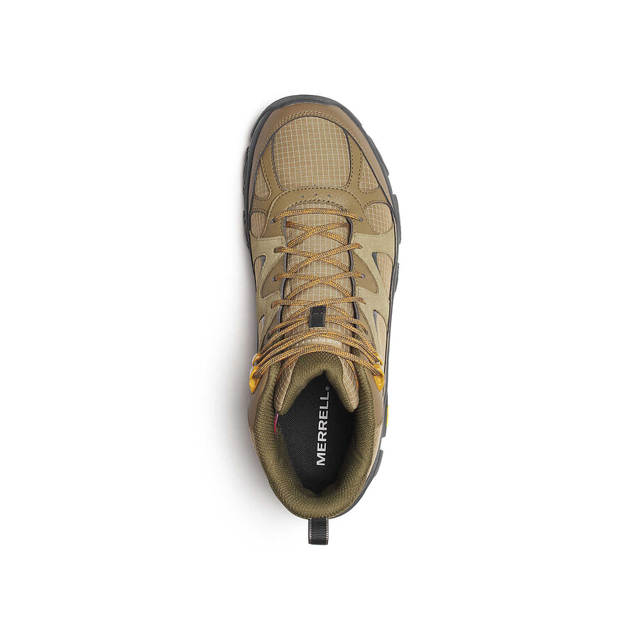 męskie buty trekkingowe thermo snow grip mid waterproof kolor szary