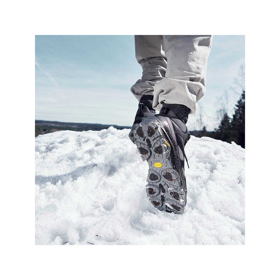 męskie buty trekkingowe thermo snow grip mid waterproof kolor szary