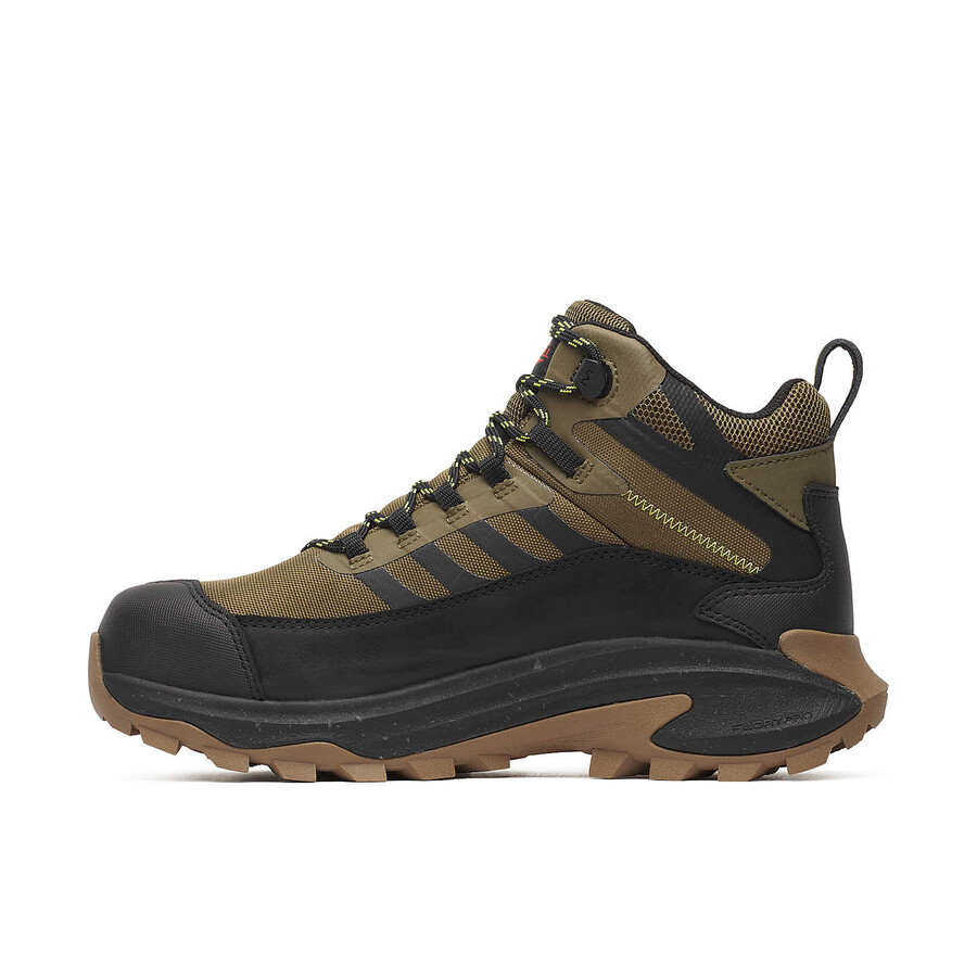 męskie wodoodporne buty robocze moab speed 2 fx mid carbon fiber w kolorze oliwkowym
