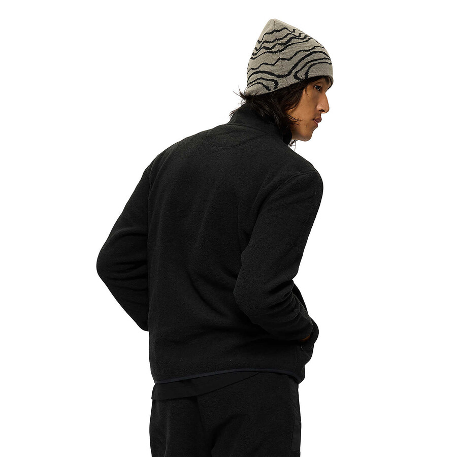 mężczyźni - bluza jungle fleece z zamkiem błyskawicznym - czarna z zamkiem błyskawicznym