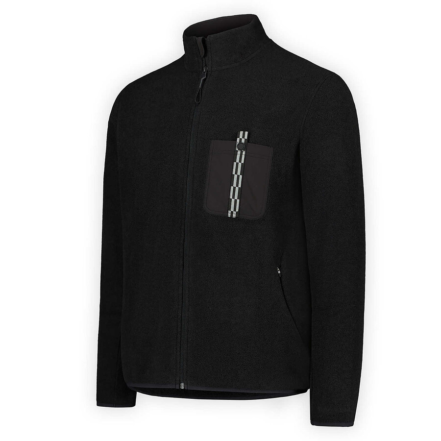 mężczyźni - bluza jungle fleece z zamkiem błyskawicznym - czarna z zamkiem błyskawicznym