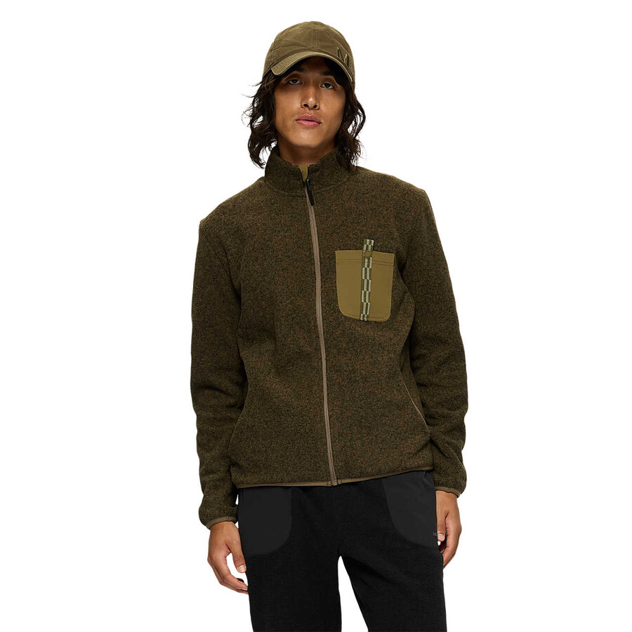 mężczyźni - bluza jungle fleece z zamkiem błyskawicznym - bluza z zamkiem błyskawicznym w kolorze ciemnego piasku