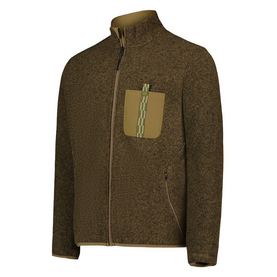 mężczyźni - bluza jungle fleece z zamkiem błyskawicznym - bluza z zamkiem błyskawicznym w kolorze ciemnego piasku