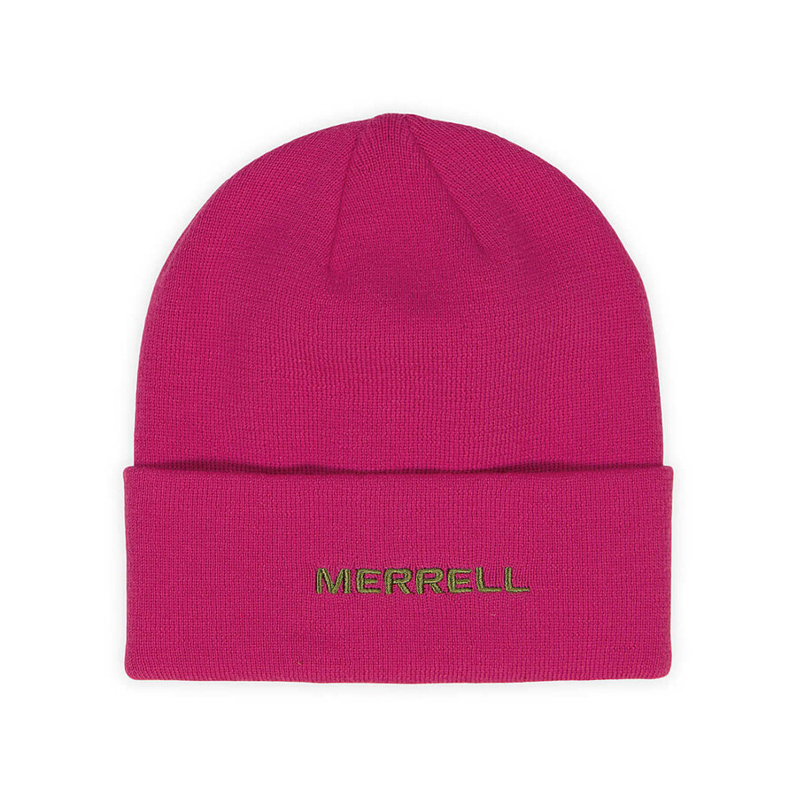 czapka beanie powell core z logo – w kolorze intensywnego różu
