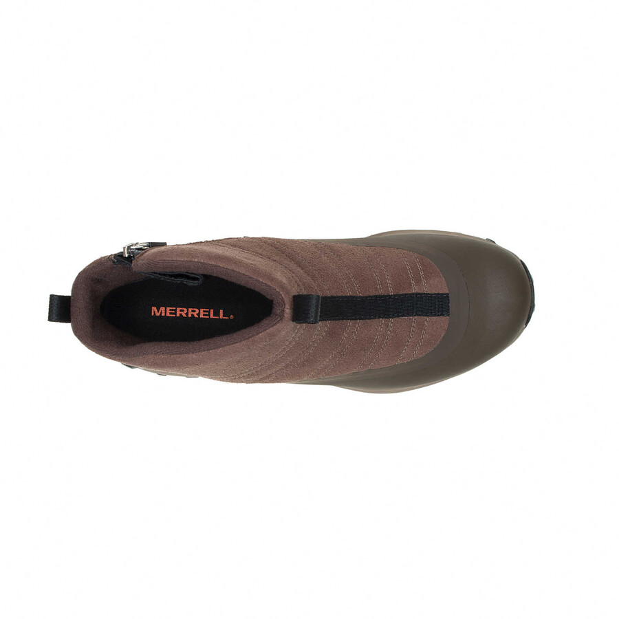 męskie buty thermo snowdrift zip mid shell earth