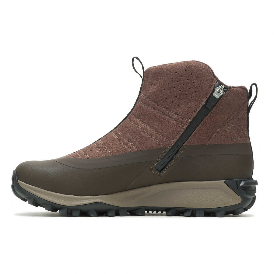 męskie buty thermo snowdrift zip mid shell earth