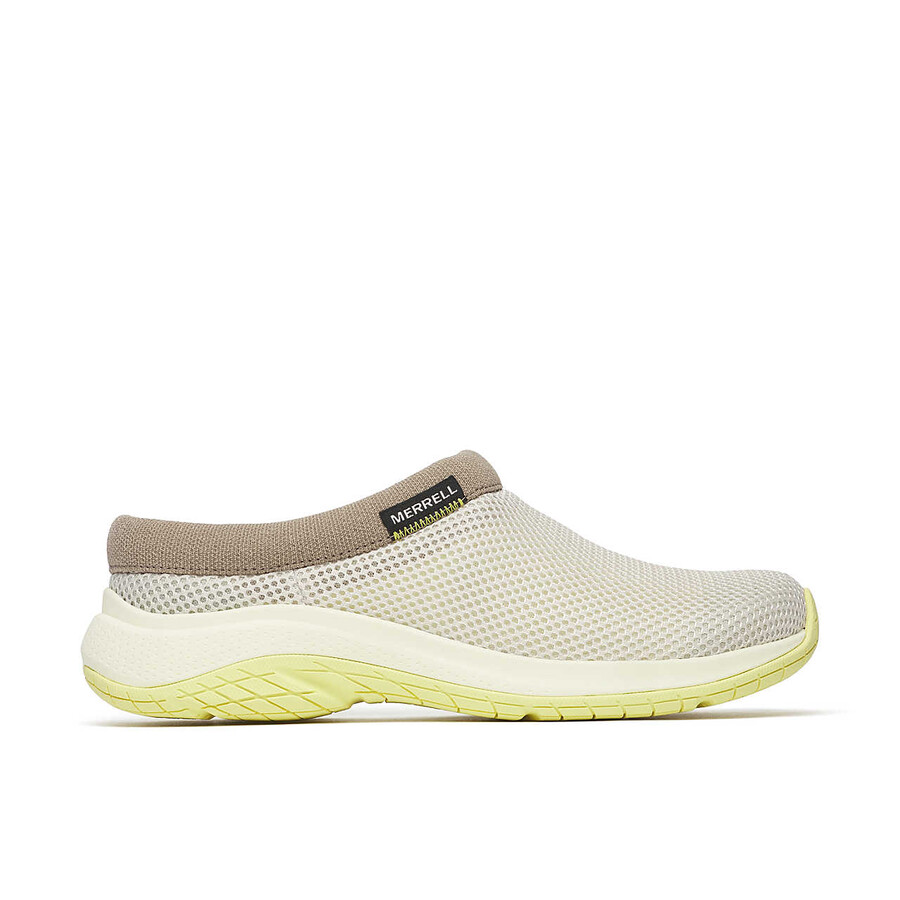 damskie - encore breeze 5 - buty wsuwane szaro-cytrynowy