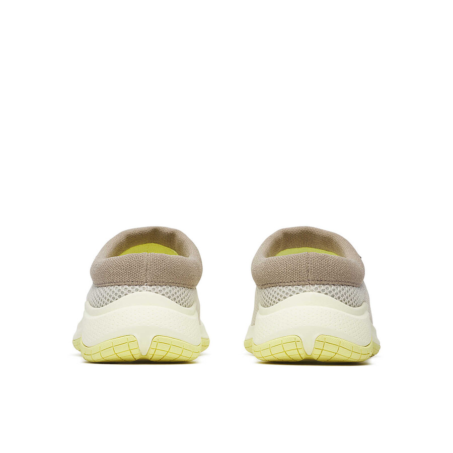damskie - encore breeze 5 - buty wsuwane szaro-cytrynowy