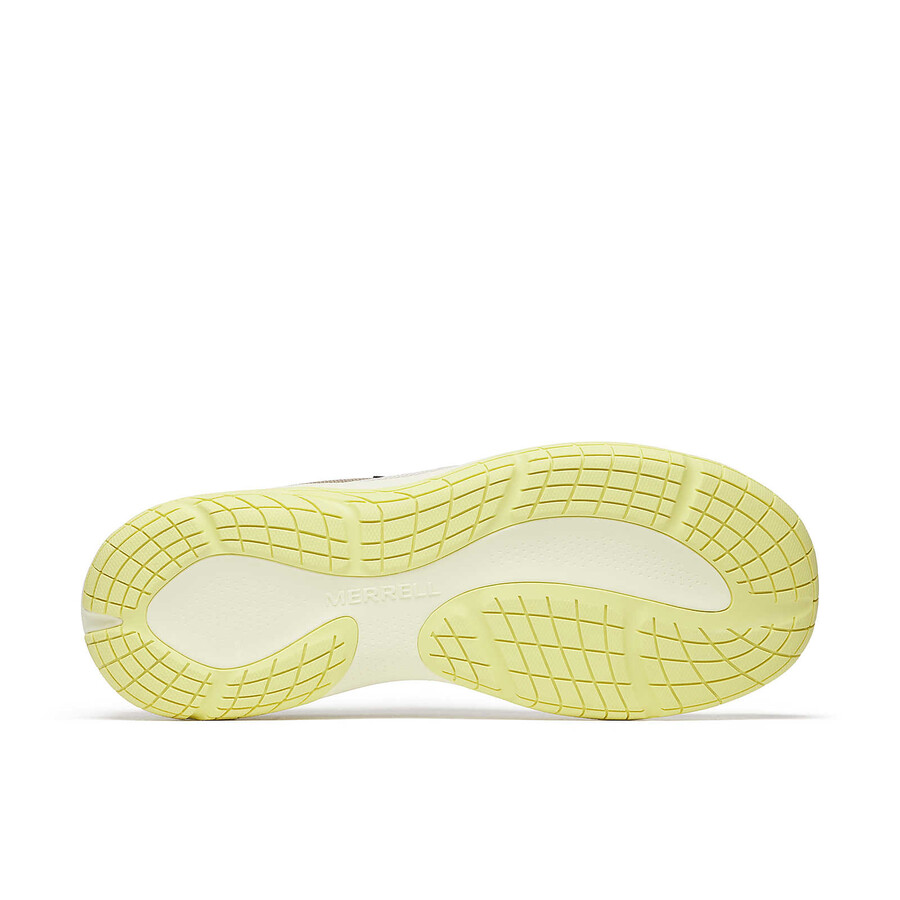 damskie - encore breeze 5 - buty wsuwane szaro-cytrynowy