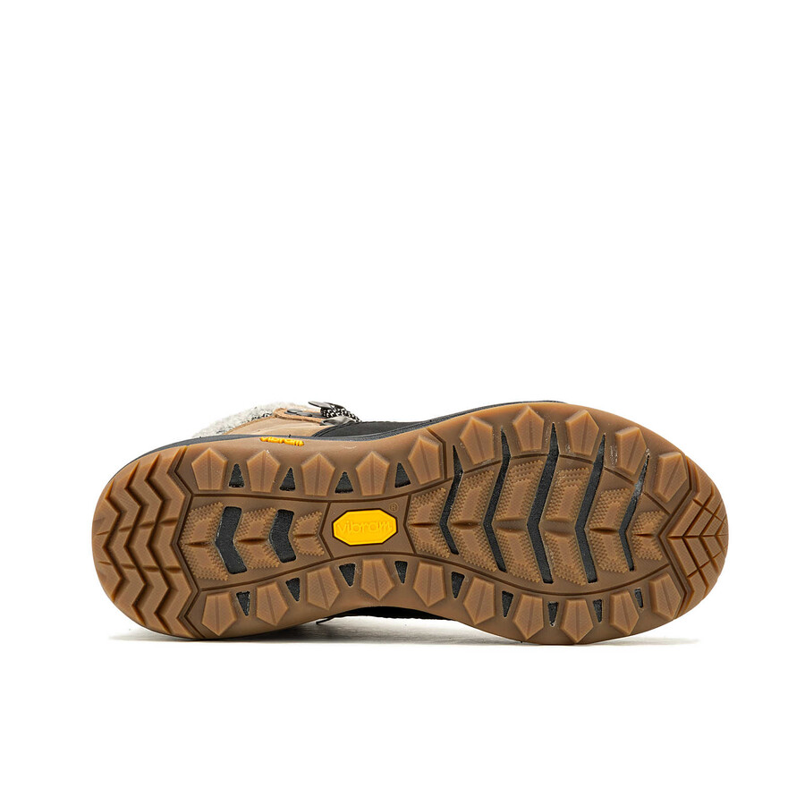 damskie zimowe buty trekkingowe siren 4 thermo mid zip wodoodporne w kolorze tytoniowym