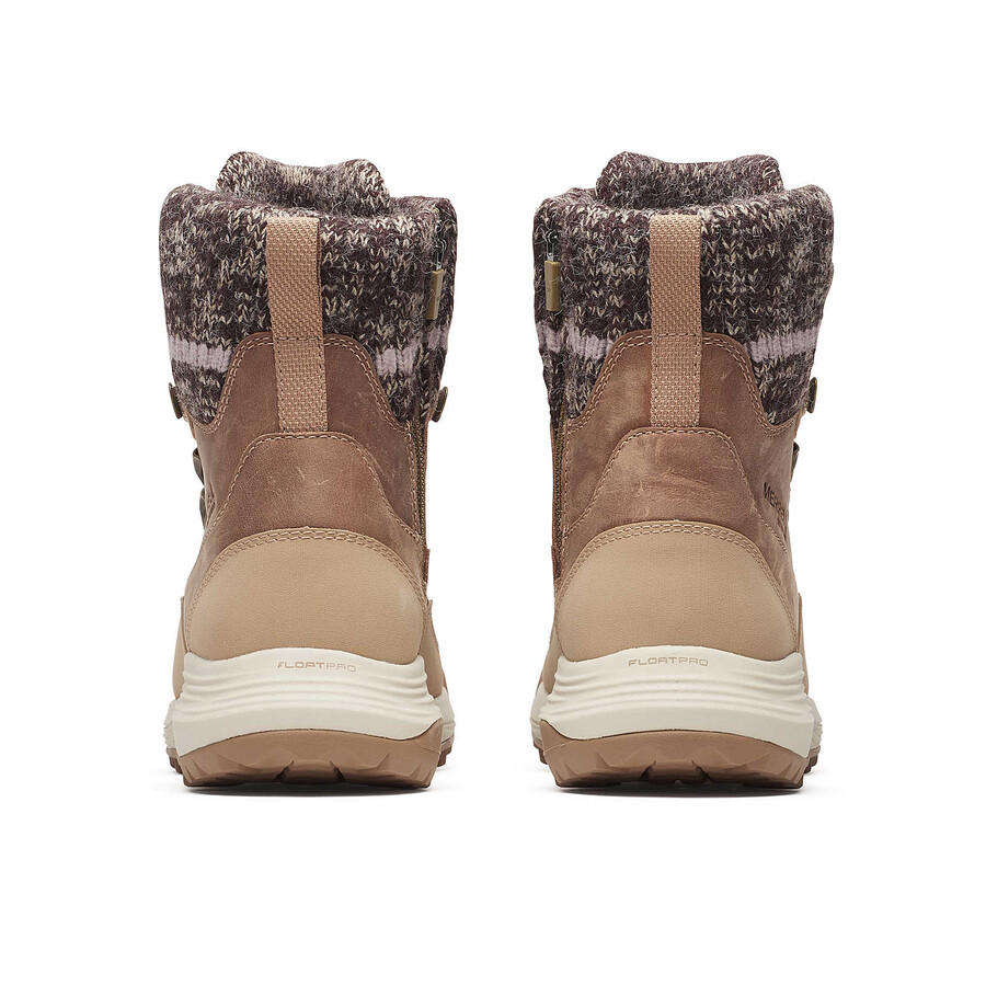 damskie zimowe buty trekkingowe siren 4 thermo mid zip wodoodporne w kolorze orzechowym