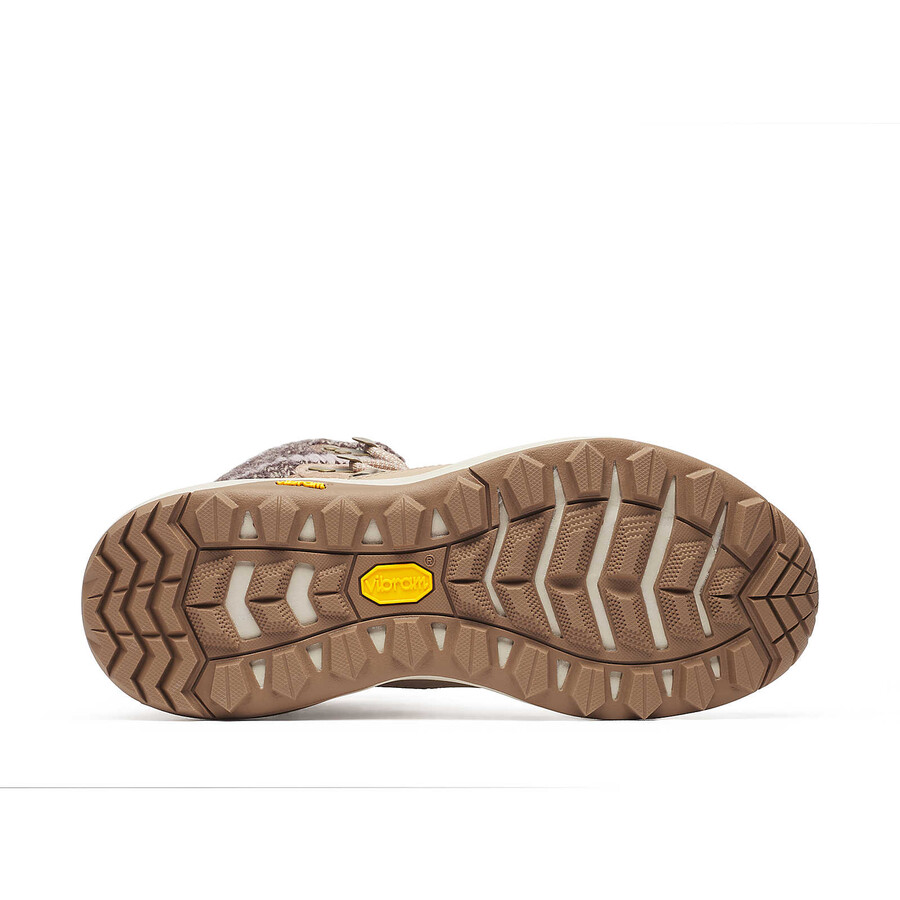 damskie zimowe buty trekkingowe siren 4 thermo mid zip wodoodporne w kolorze orzechowym