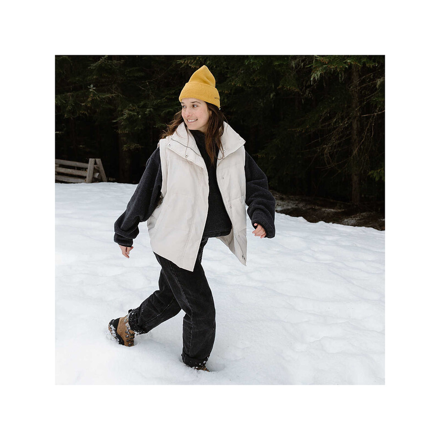 damskie zimowe buty trekkingowe siren 4 thermo mid zip wodoodporne w kolorze orzechowym