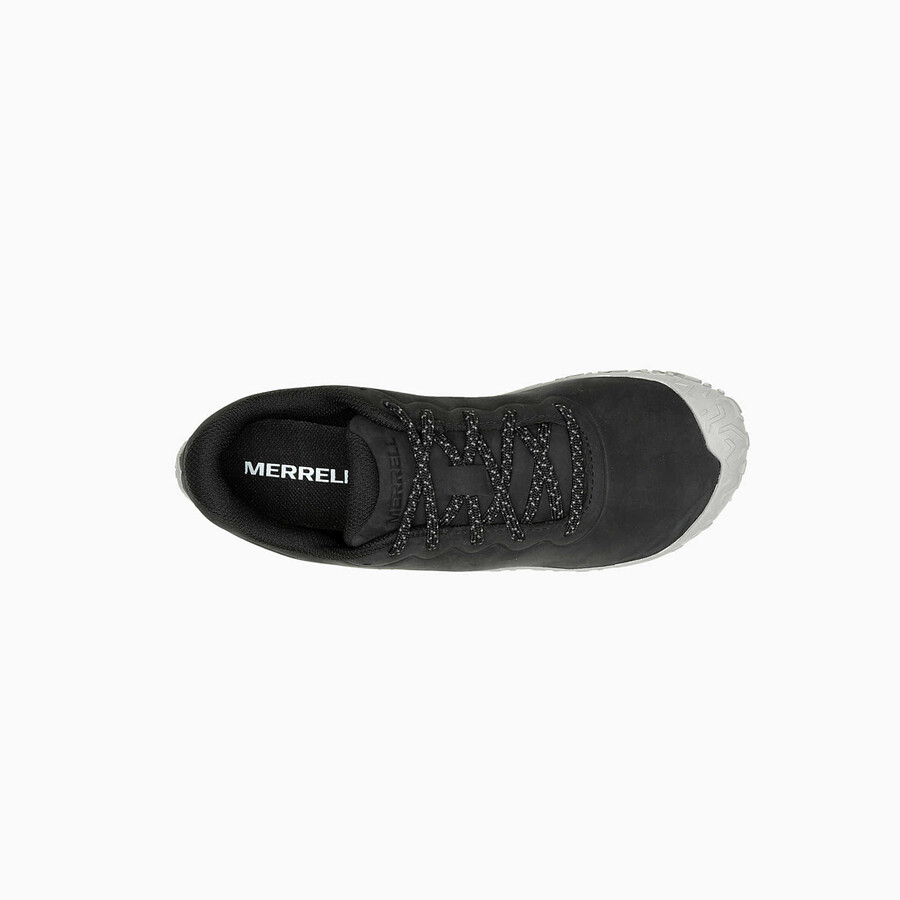 damskie skórzane buty barefoot vapor glove 6 w kolorze czarnym