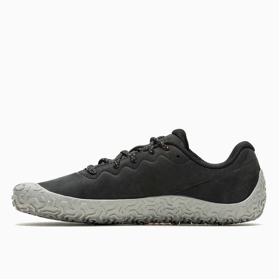 damskie skórzane buty barefoot vapor glove 6 w kolorze czarnym