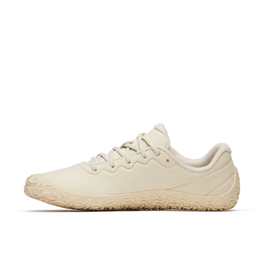 damskie skórzane buty barefoot vapor glove 6 w kolorze skorupki jajka