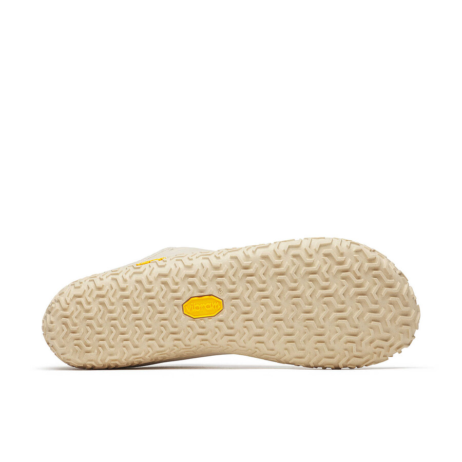 damskie skórzane buty barefoot vapor glove 6 w kolorze skorupki jajka