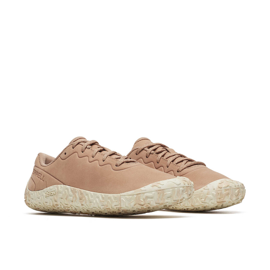 damskie skórzane buty barefoot vapor glove 6 w kolorze orzechowym