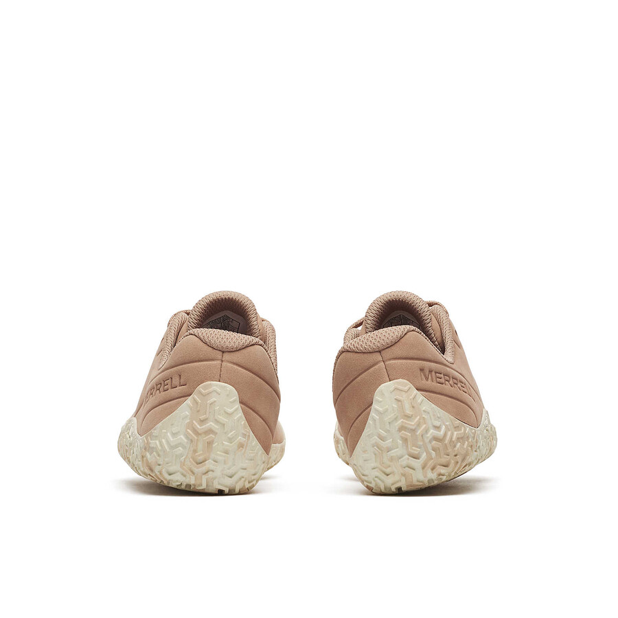 damskie skórzane buty barefoot vapor glove 6 w kolorze orzechowym