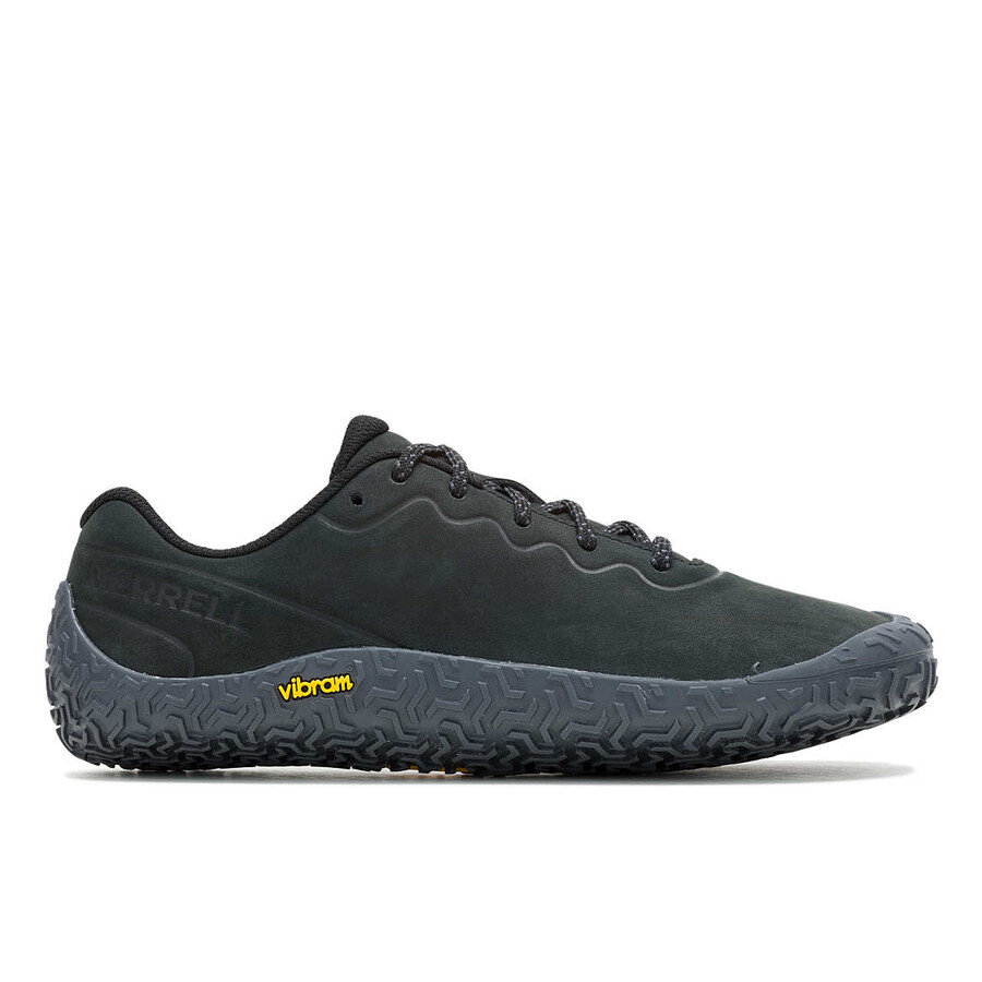 damskie skórzane buty barefoot vapor glove 6 w kolorze czarnymasfaltowym