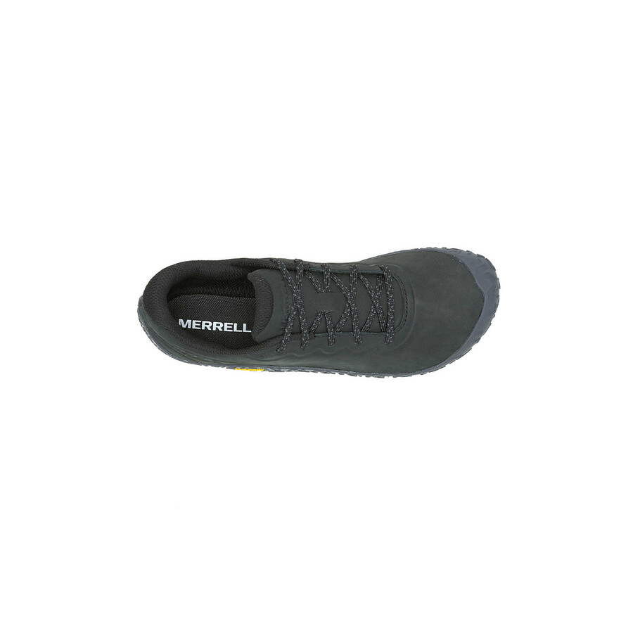 damskie skórzane buty barefoot vapor glove 6 w kolorze czarnymasfaltowym