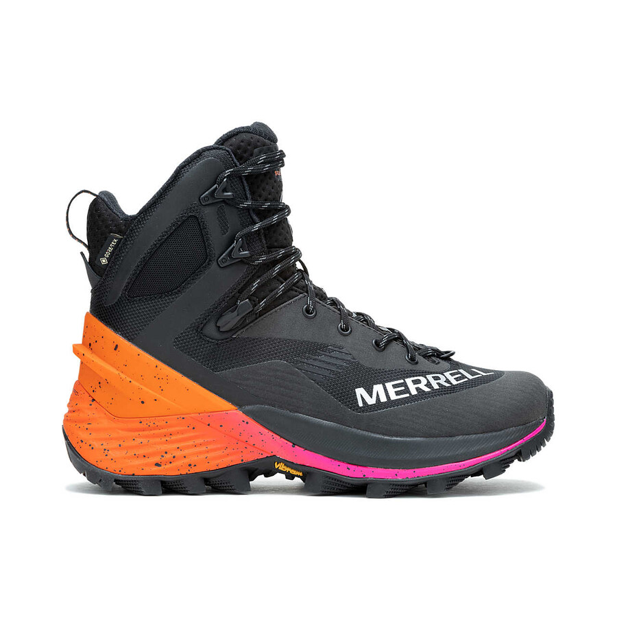 damskie zimowe buty trekkingowe mtl thermo rogue 4 mid gore-tex w kolorze czarnym wielokolorowym