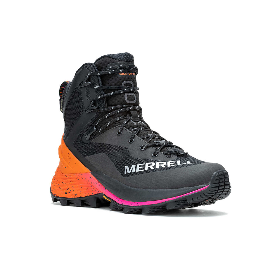 damskie zimowe buty trekkingowe mtl thermo rogue 4 mid gore-tex w kolorze czarnym wielokolorowym