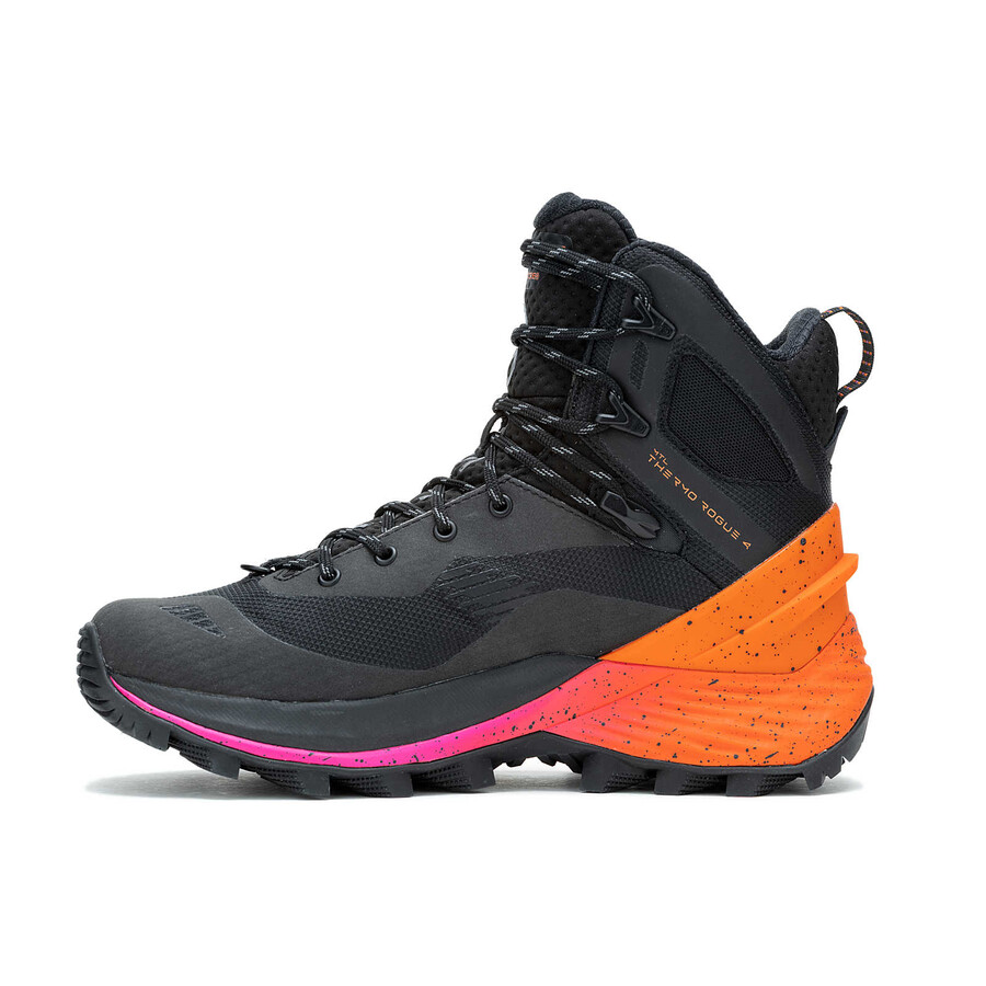 damskie zimowe buty trekkingowe mtl thermo rogue 4 mid gore-tex w kolorze czarnym wielokolorowym