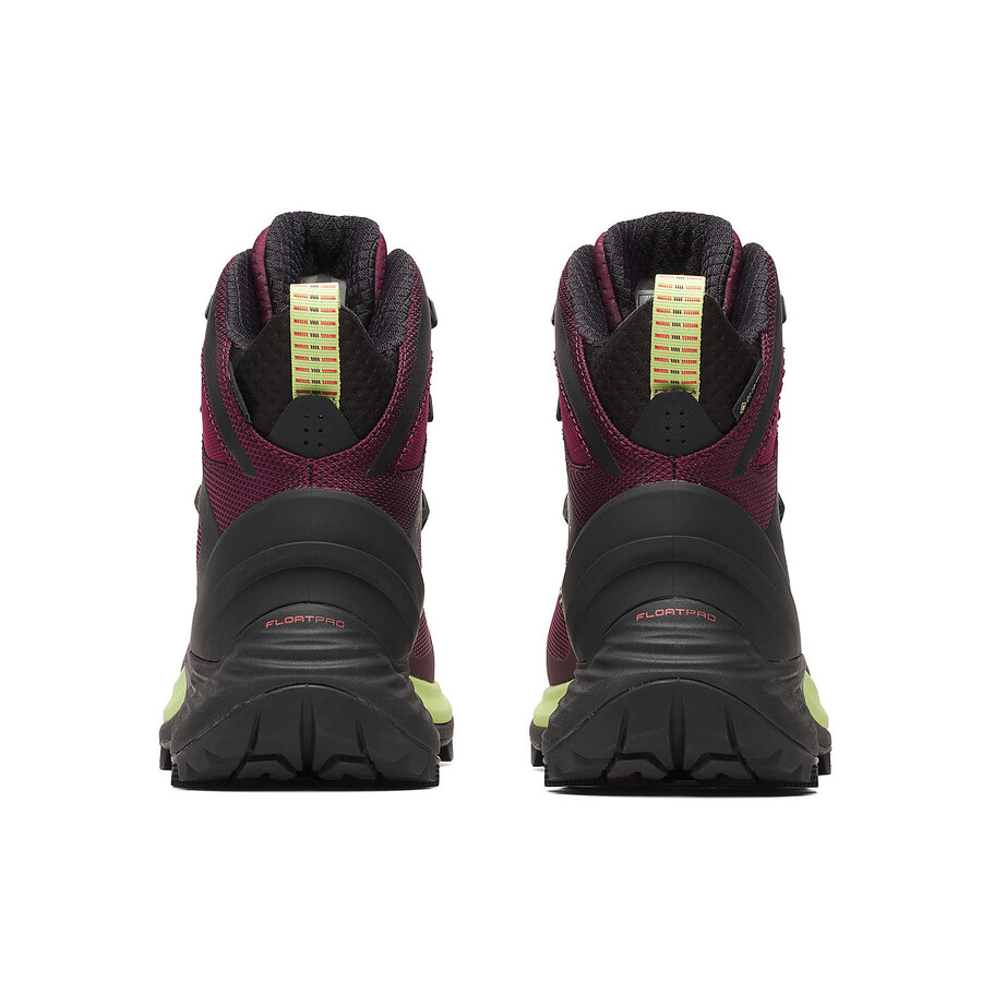 damskie zimowe buty trekkingowe mtl thermo rogue 4 mid gore-tex w kolorze karmazynowym