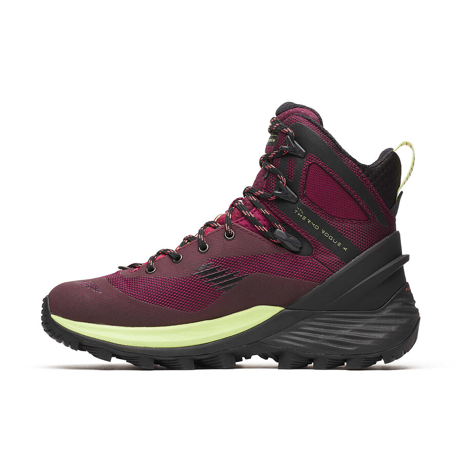 damskie zimowe buty trekkingowe mtl thermo rogue 4 mid gore-tex w kolorze karmazynowym