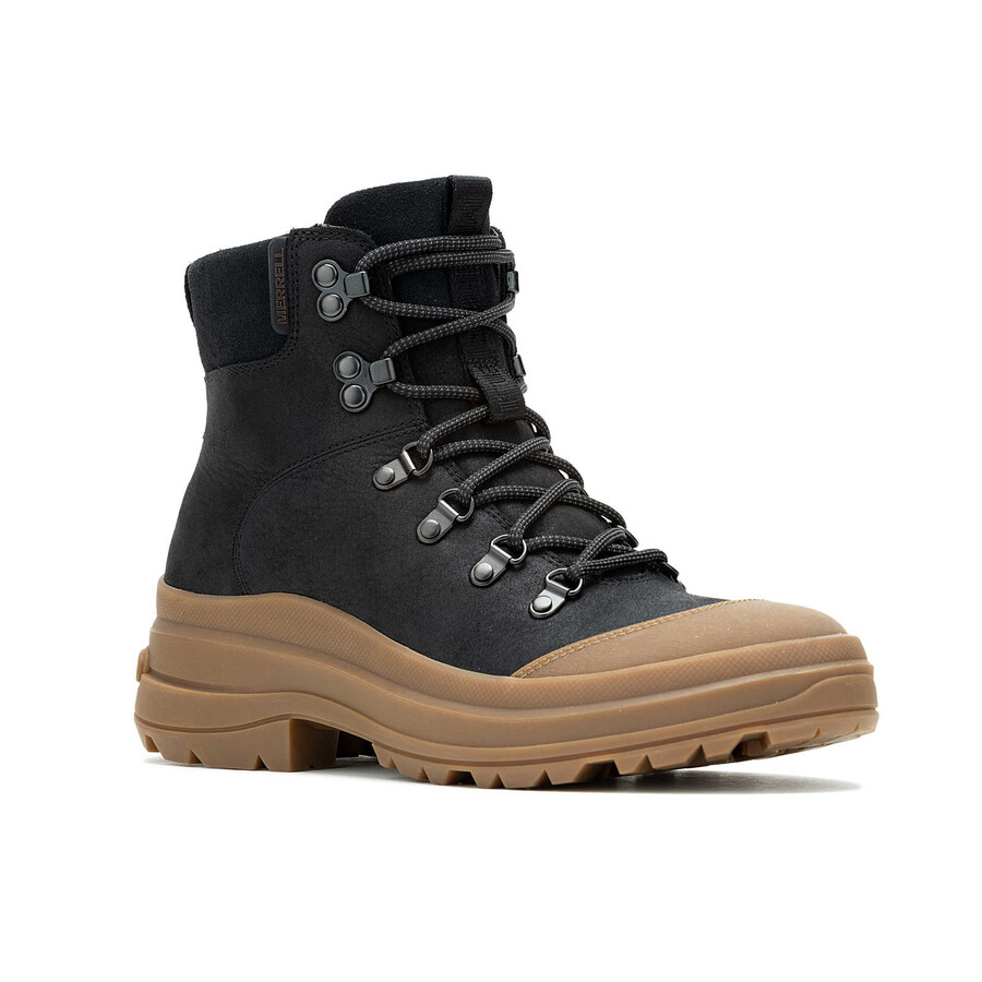 damskie - harper lace zip waterproof - buty czarnegumowe