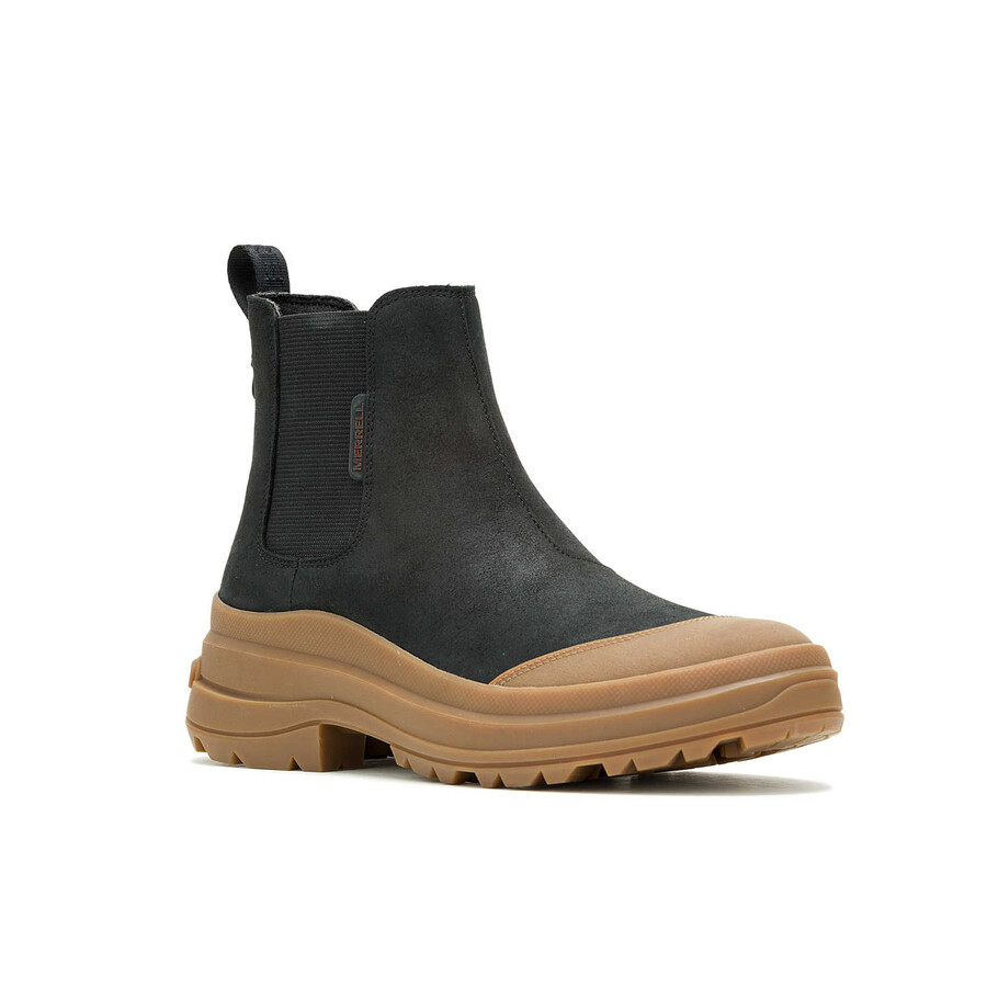 damskie wodoodporne casualowe buty harper pull on w kolorze czarnymgumowym