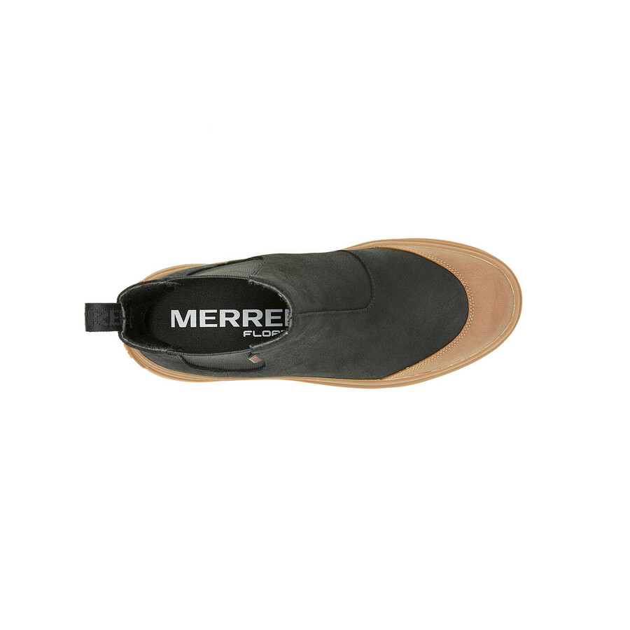 damskie wodoodporne casualowe buty harper pull on w kolorze czarnymgumowym