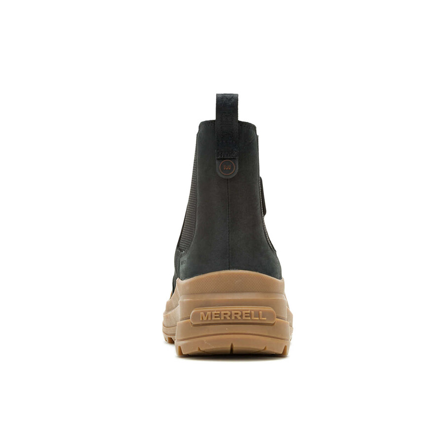 damskie wodoodporne casualowe buty harper pull on w kolorze czarnymgumowym