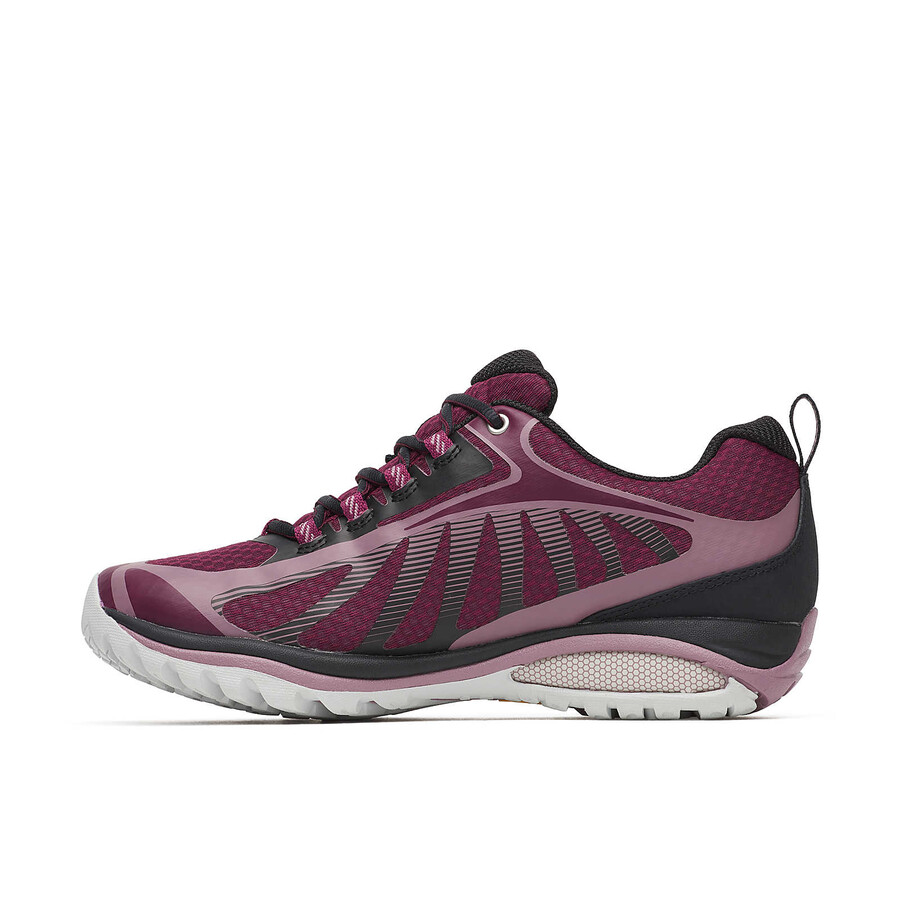 damskie wodoodporne buty trekkingowe siren edge 3 w kolorze czarnymkarmazynowym
