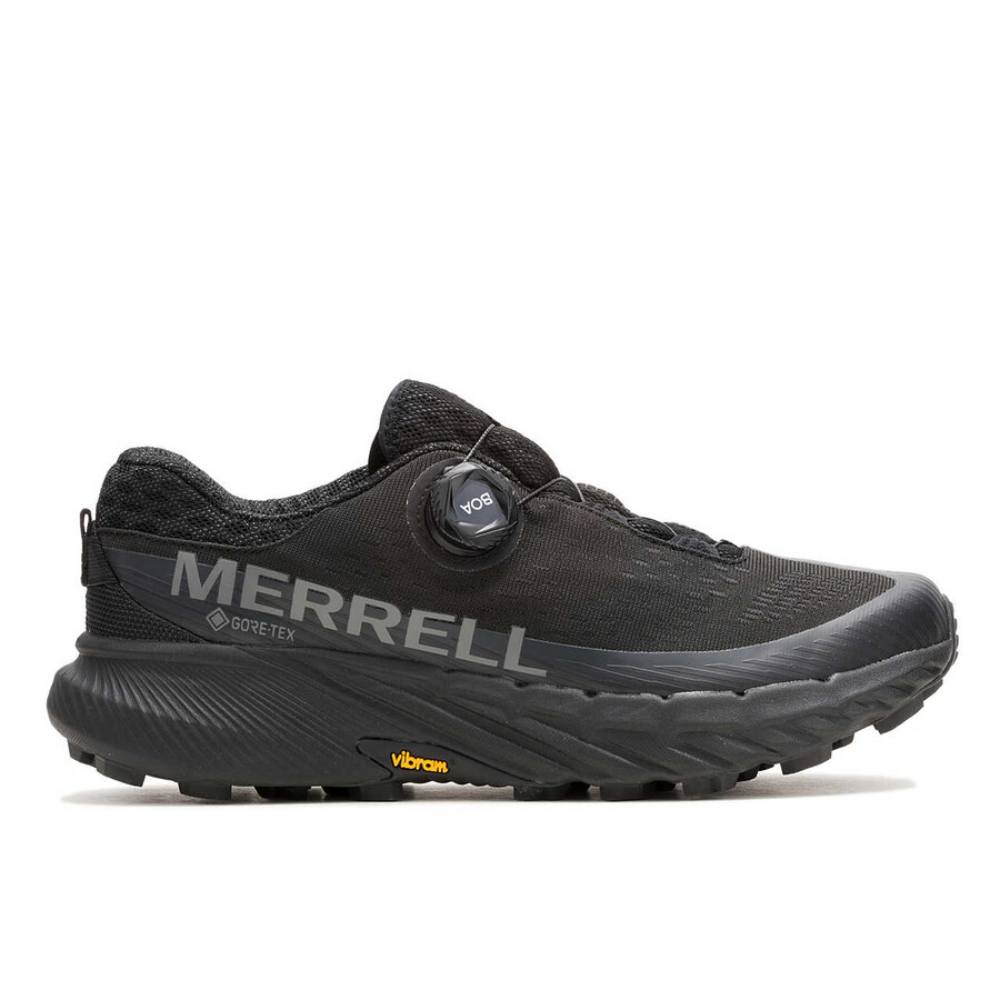 damskie buty do biegania w terenie agility peak 5 boa gore-tex w kolorze czarnym