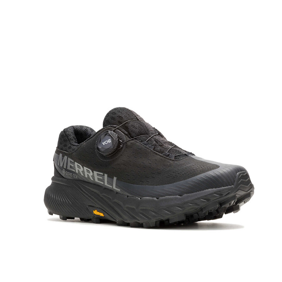 damskie buty do biegania w terenie agility peak 5 boa gore-tex w kolorze czarnym