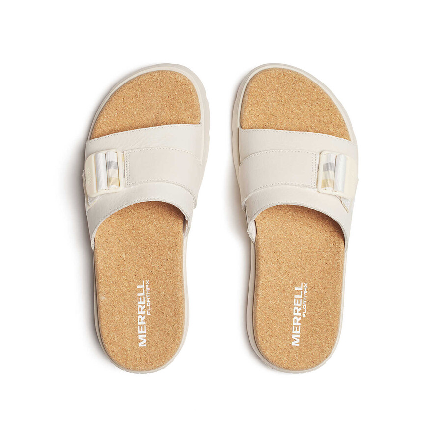 kobiety - fleur slide - sandały chalk