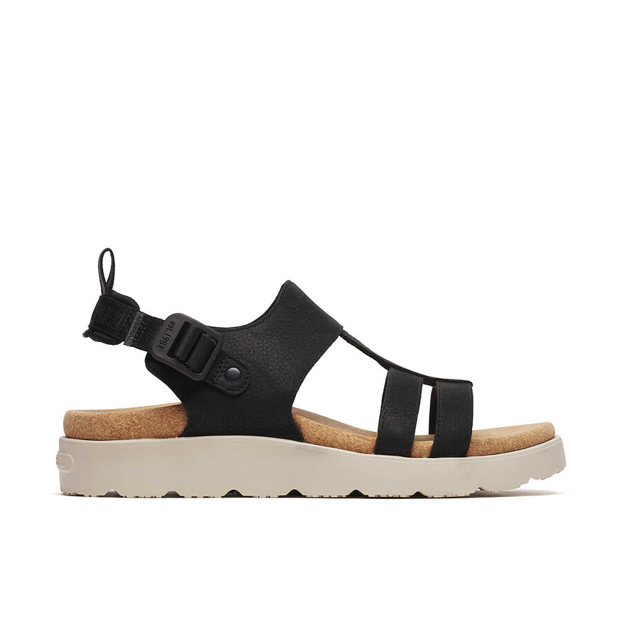 kobiety - fleur backstrap - sandały czarne