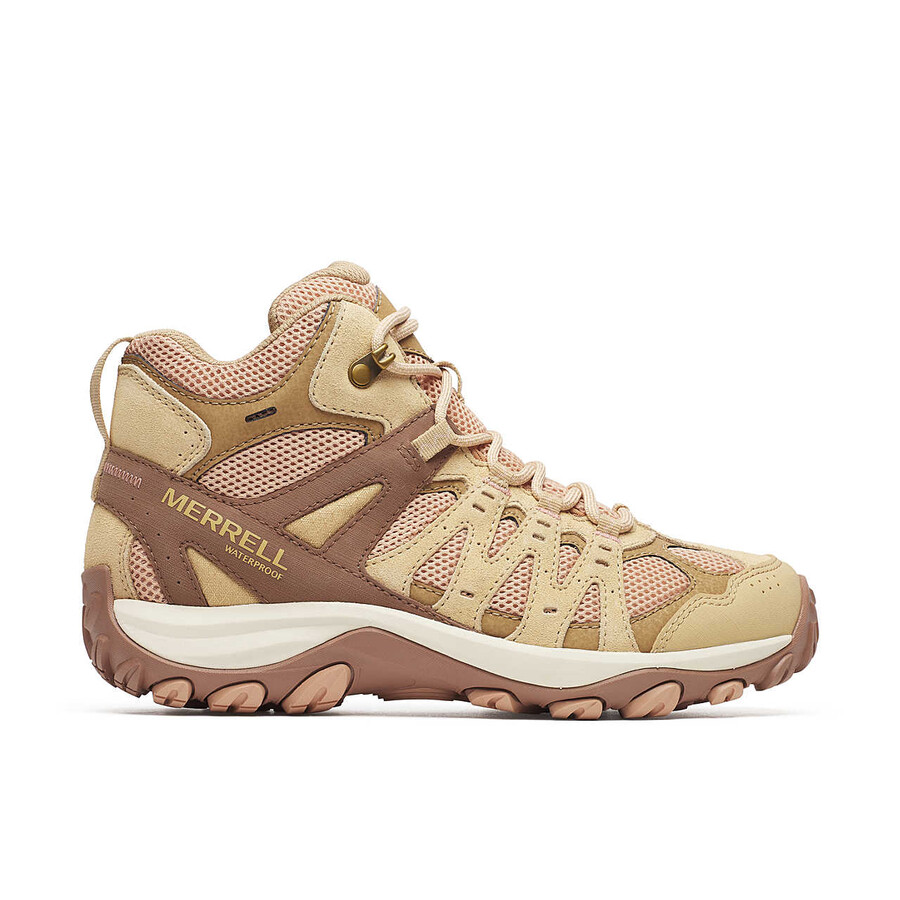 damskie - accentor 3 mid waterproof - buty tan rose