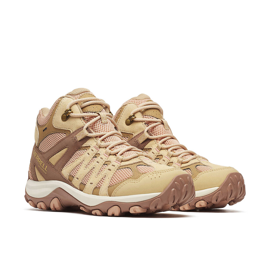 damskie - accentor 3 mid waterproof - buty tan rose