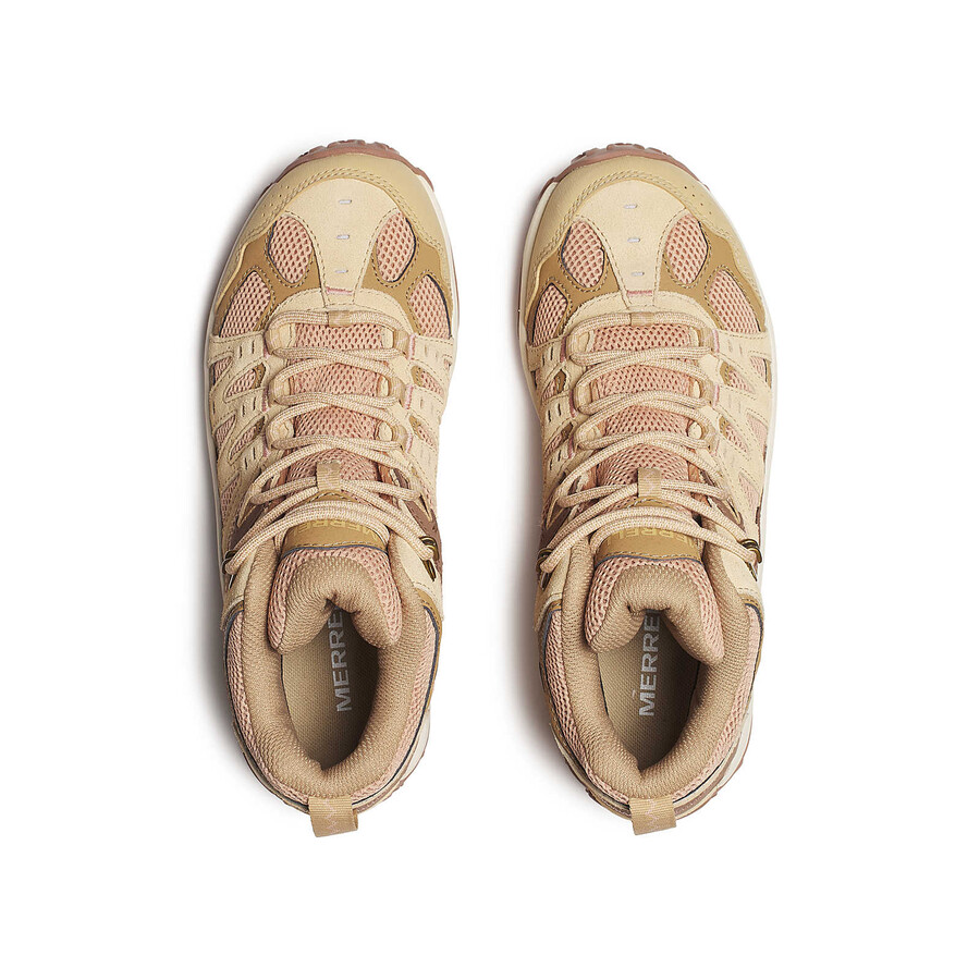 damskie - accentor 3 mid waterproof - buty tan rose
