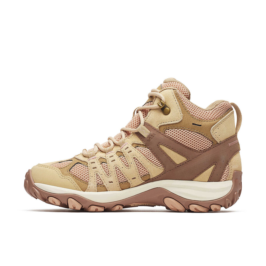damskie - accentor 3 mid waterproof - buty tan rose